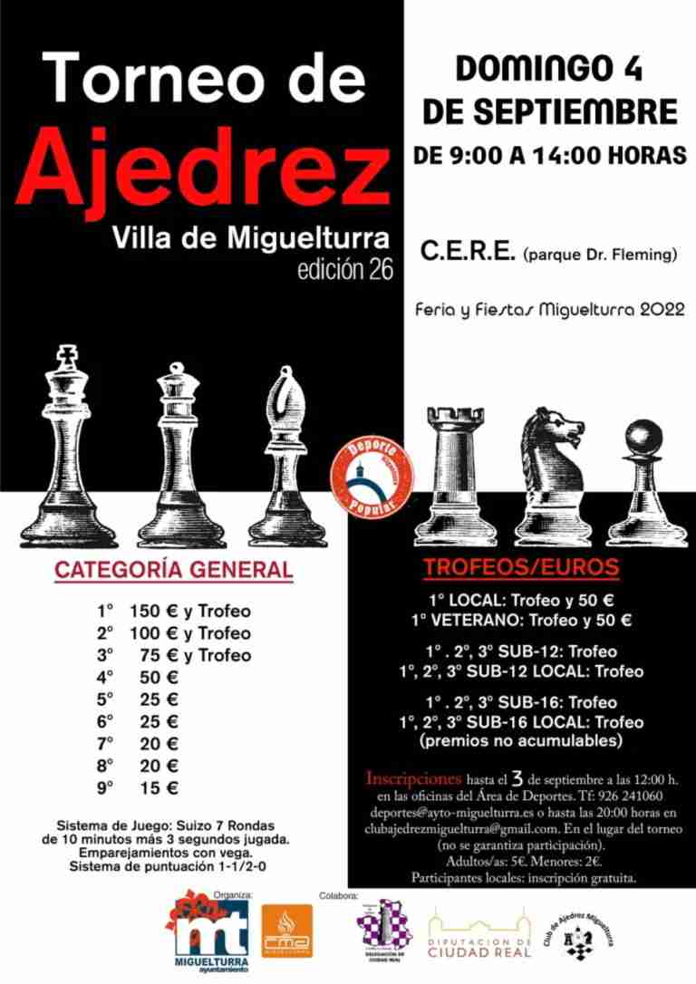 torneo de ajedrez villa de miguelturra 2022