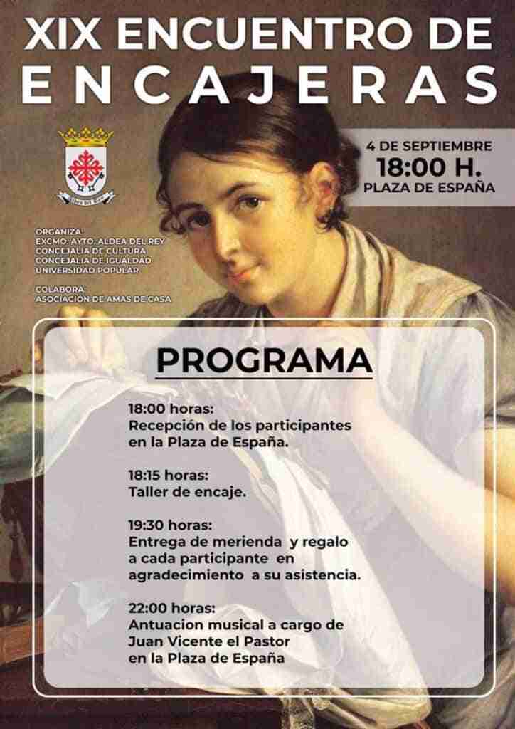 Aldea del Rey acoge este domingo el XIX Encuentro Nacional de Encajeras de Bolillos