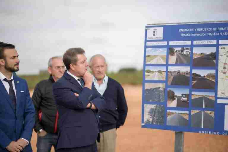 La seguridad vial mejora en una primera fase de acondicionamiento de la CM-3123 entre Ossa de Montiel y Villarrobledo