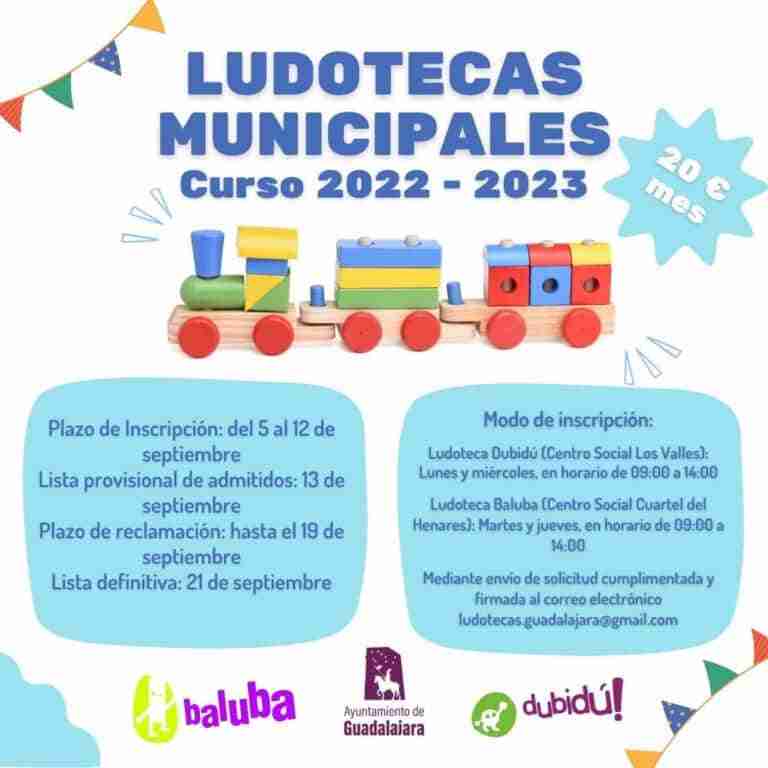 Las dos ludotecas municipales de Guadalajara abren plazo de inscripción este lunes