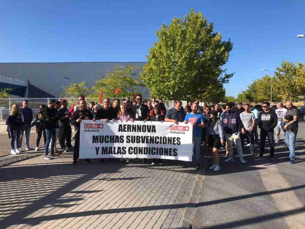 Trabajadores de Aernnova Illescas reeditan el cien por cien de seguimiento en una nueva huelga de 24 horas, según CCOO