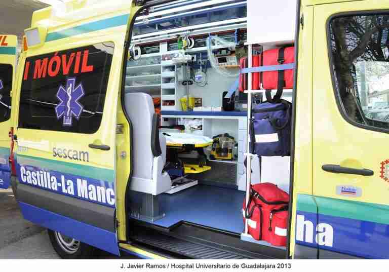 Un ciclista, inconsciente tras sufrir una caída en Las Pedroñeras (Cuenca)