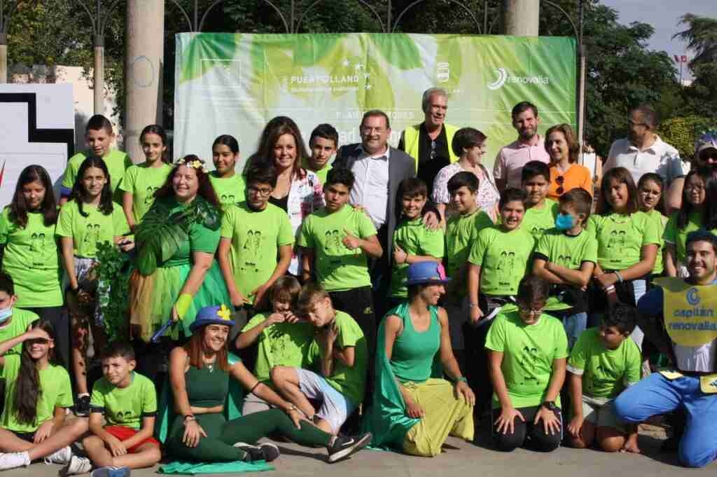 escolares visitan nuevo parque infantil recinto ferial puertollano