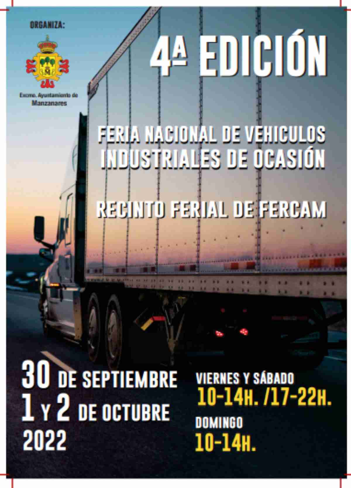 Menos Sucediendo Desconfianza 4a Feria Nacional de Vehículos Industriales de Ocasión en el Fercam en  Manzanares el 30 de septiembre 1 y 2 de octubre | Noticias de Castilla-La  Mancha