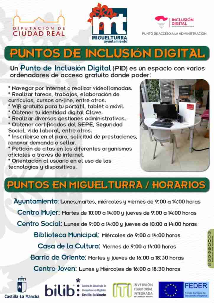 puntos de inclusion digital miguelturra
