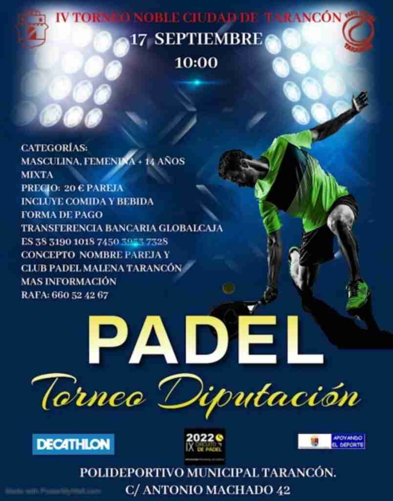 torneo de padel ciudad noble de tarancon