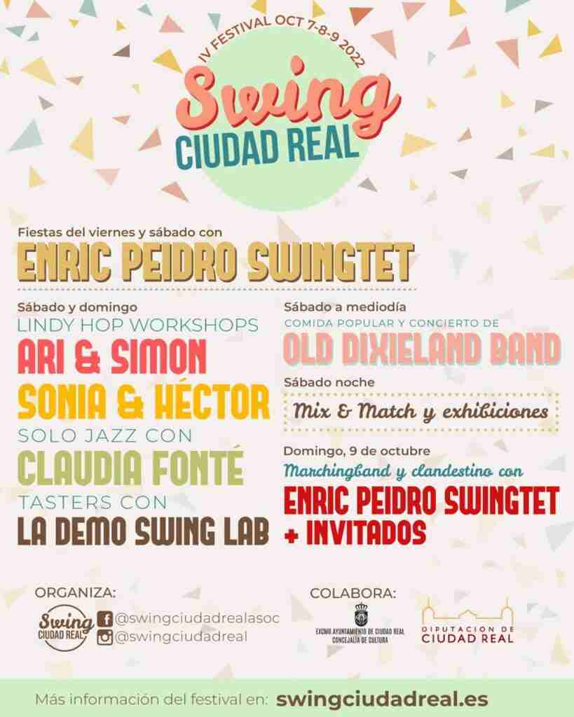 Ciudad Real acogerá el IV Festival de Swing Ciudad Real los días 7, 8 y 9 de octubre
