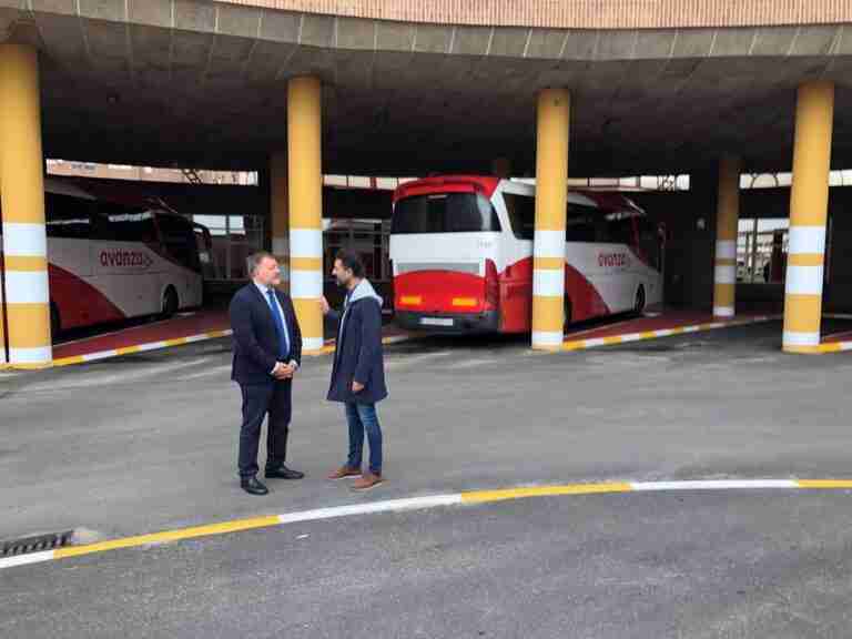 Concluyen las obras de mejora en las dársenas de la estación de autobuses de la ciudad de Cuenca