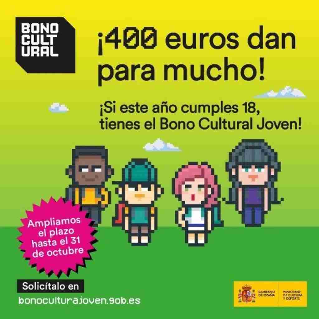 Cultura amplía hasta el 31 de octubre el plazo para pedir el Bono Cultural que podrá solicitarse en Correos