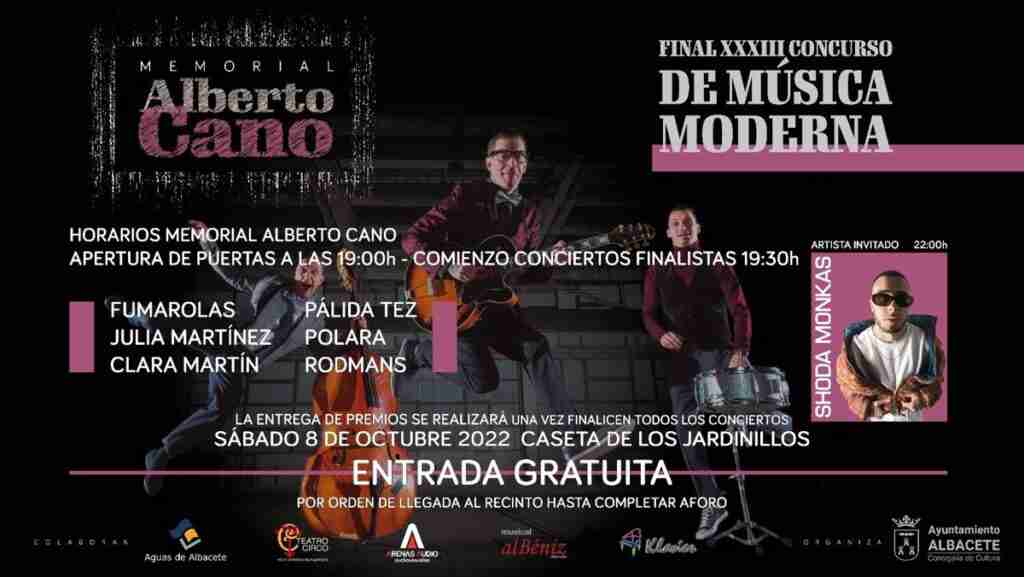 El cantante Shoda Monkas acompañará a los finalistas del Memorial 'Alberto Cano' este sábado en Albacete