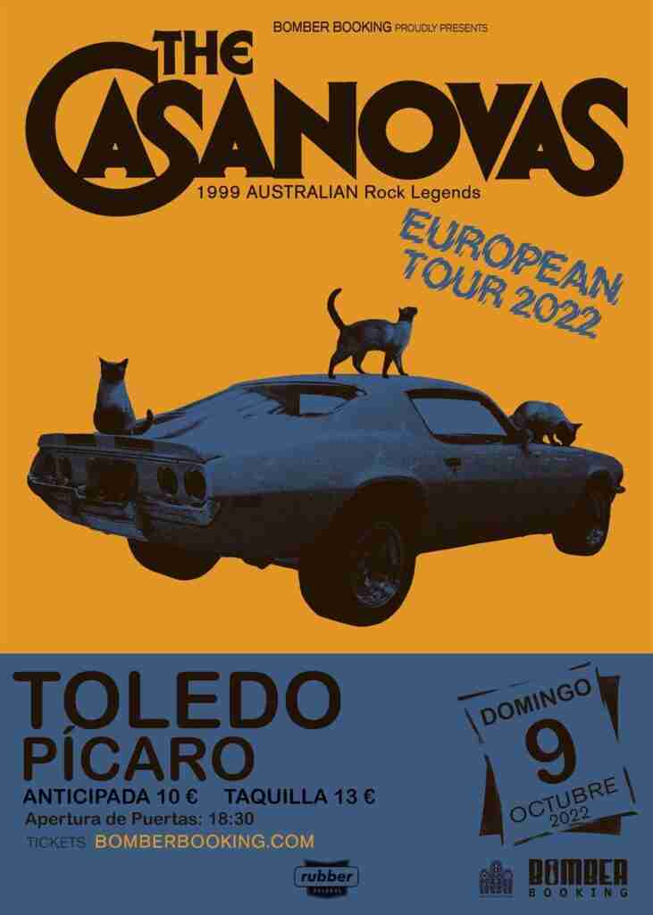 La gira europea de los australianos The Casanovas recala en Toledo este domingo