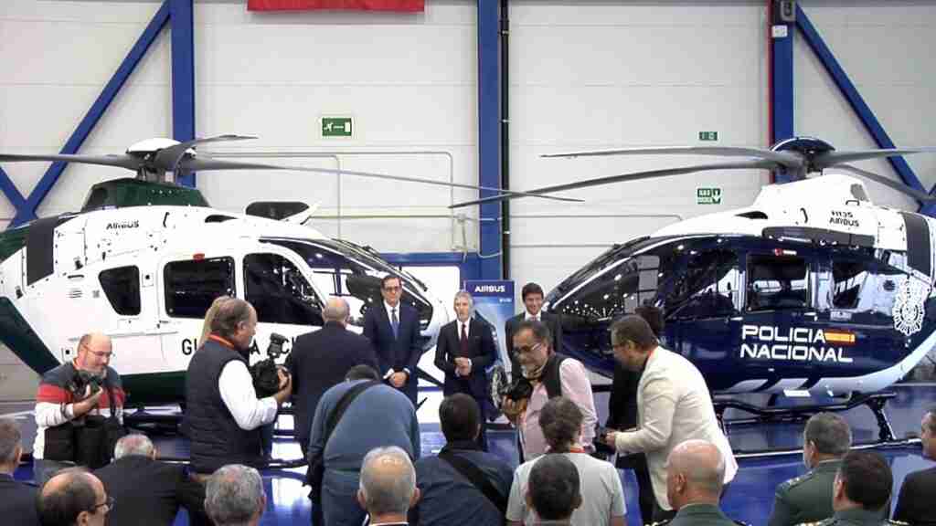 Los primeros helicópteros de Airbus para Policía y Guardia Civil llegan a Albacete en un acto presidido por Marlaska