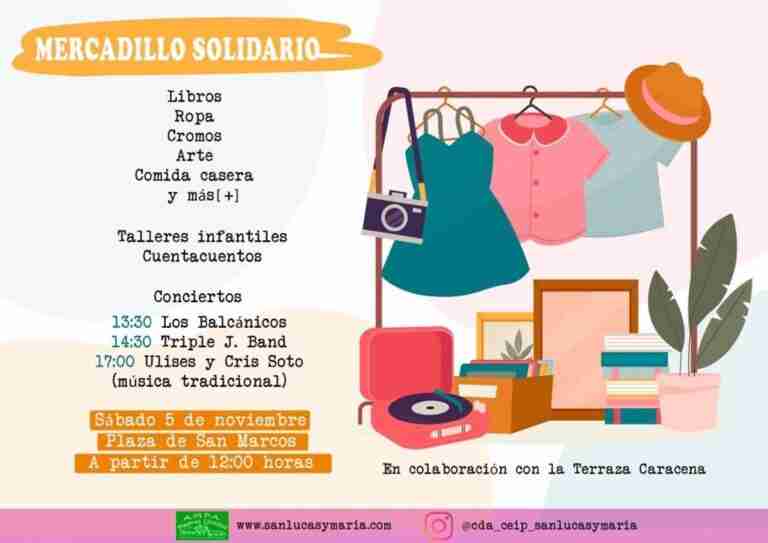 El San Lucas vuelve a llenar de altruismo la toledana plaza del Salvador con un nuevo mercadillo solidario este sábado