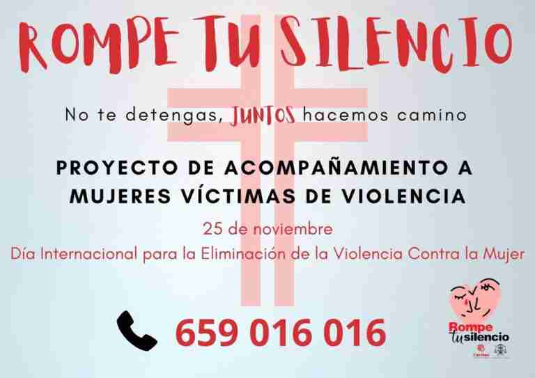 El proyecto 'Rompe tu silencio' de Cáritas Toledo recibe las demandas de 196 mujeres y 296 mejores en cuatro años