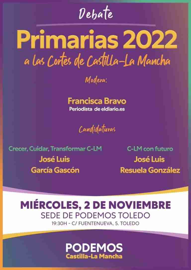 García Gascón mide fuerzas este miércoles con Resuela en un debate previo a las primarias autonómicas de Podemos
