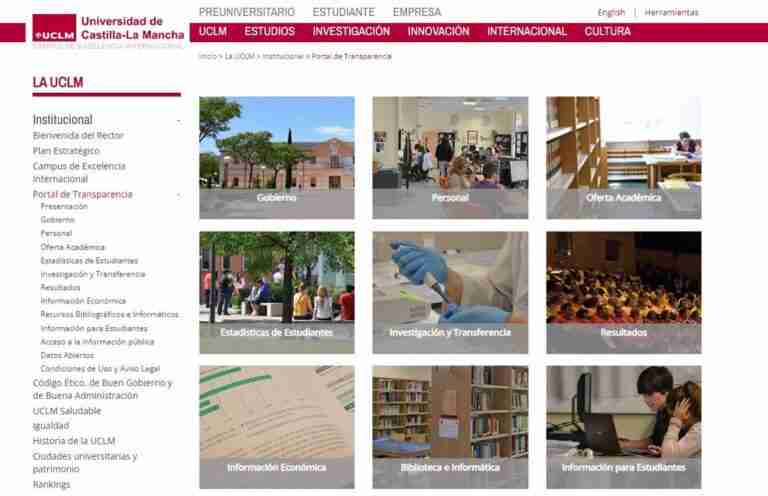 La UCLM, entre las 21 universidades que obtienen uno de los 21 sellos de transparencia que concede la Fundación Haz