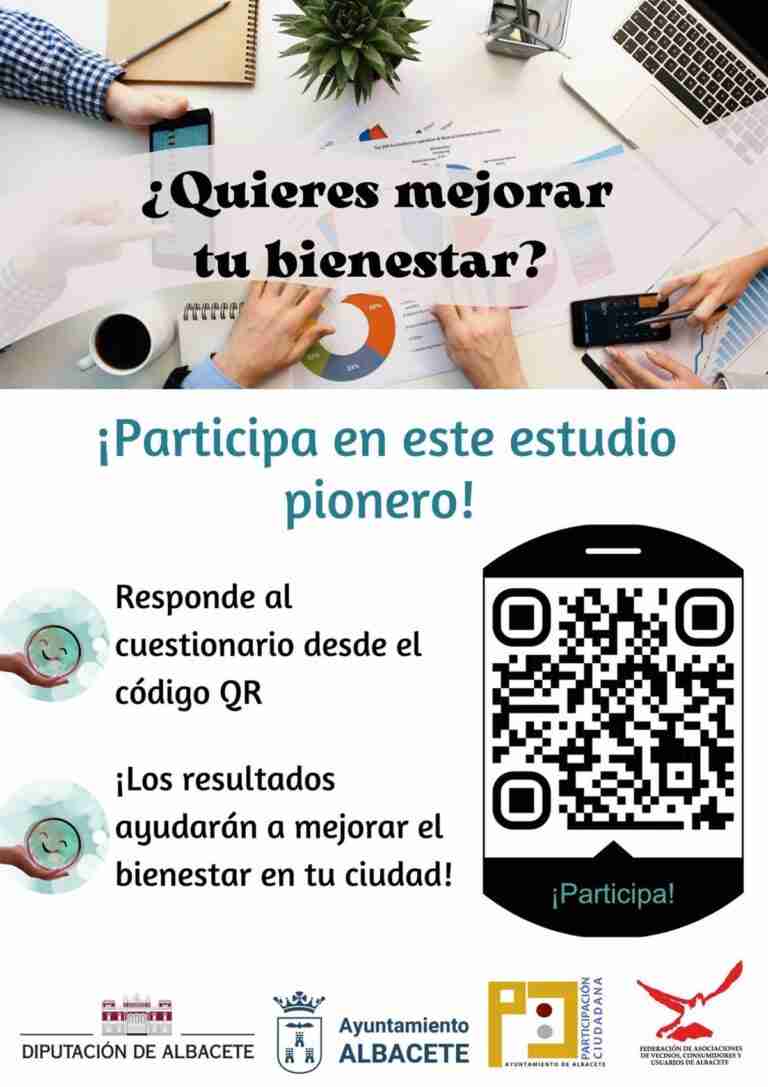 Unas 5.000 personas participarán en un estudio pionero para medir y mejorar el bienestar en Albacete