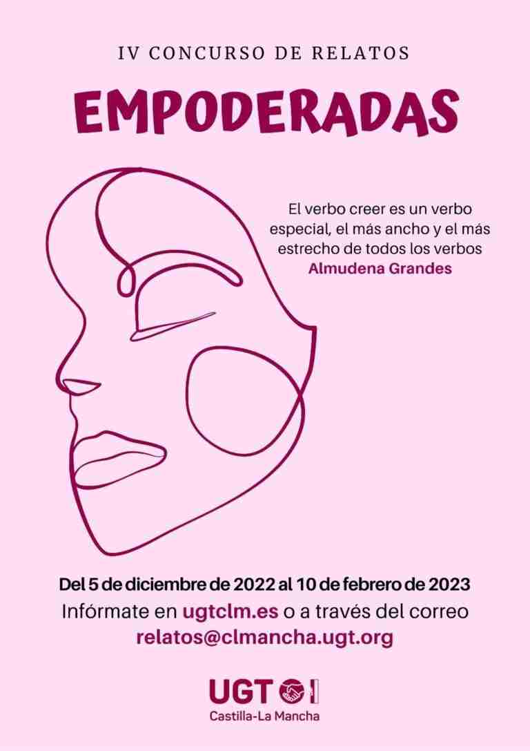 El Concurso de Relato Breve de UGT 'Empoderadas' abre su plazo para presentar propuestas hasta el 12 de febrero