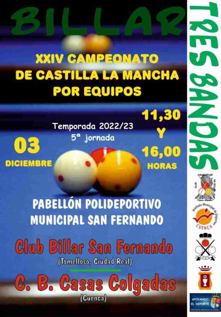 campeonato billar a tres bandas cuenca