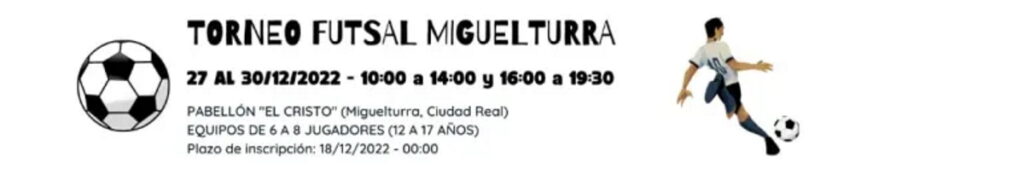 torneo futsal miguelturra diciembre 2022