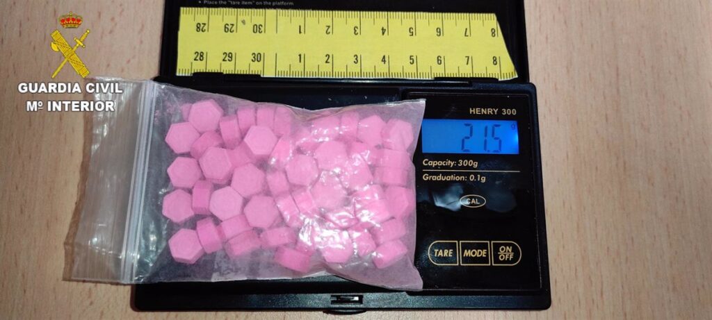 Detenido por tráfico de drogas en posesión de 43,2 gramos de cocaína rosa en San Clemente (Cuenca)