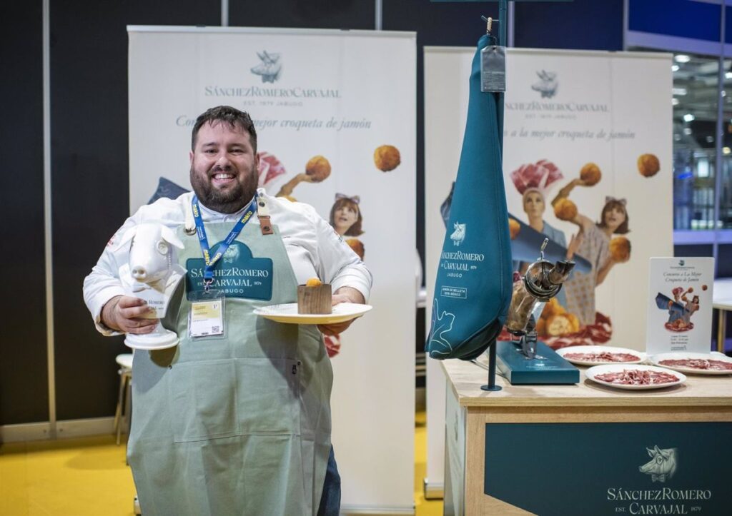 El chef de Abadol, el albaceteño Juan Monteagudo, ganador de la mejor croqueta de jamón ibérico de España