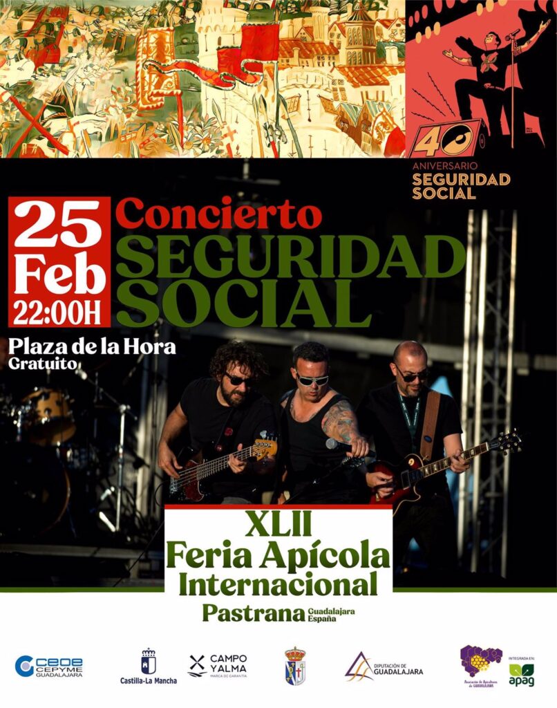 Seguridad Social pondrá la música en la Feria Apícola de Pastrana el 25 de febrero