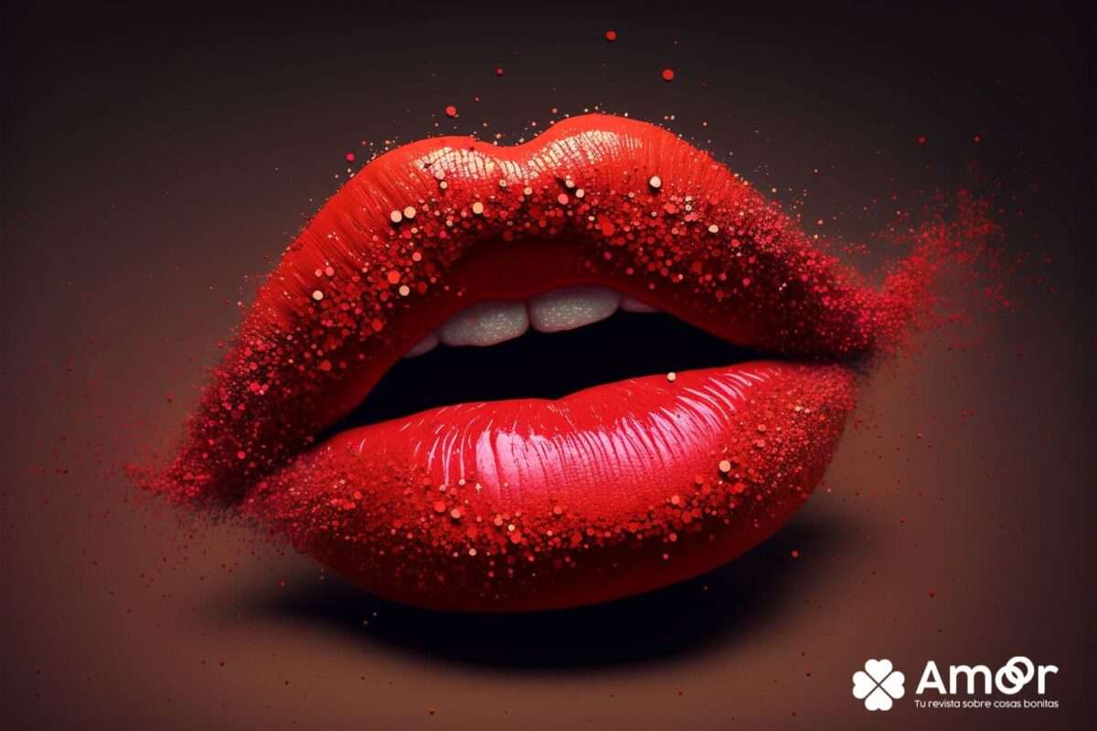 Labios pintados de rojo, fondos de pantalla wallpaper gratis