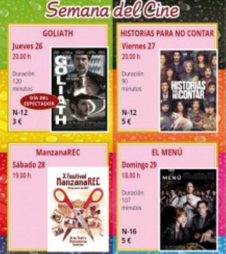 semana del cine en manzanares