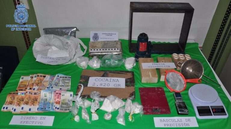 Cae en Ciudad Real una red que distribuía cocaína y detienen a tres varones reincidentes en tráfico de drogas