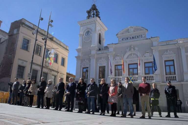 Municipios de C-LM se concentran para mostrar su solidaridad con el pueblo ucraniano un año después de la guerra