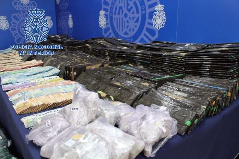 Sucesos.- Intervenidos 600 kilos de 'coca' en cajas de fruta en una operación con 38 detenidos, algunos en C-LM