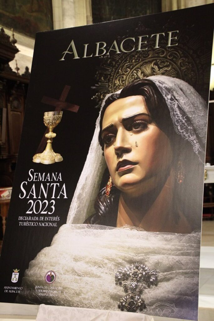 Santa María Magdalena protagoniza el cartel de la Semana Santa de Albacete, obra de Ángel Ruiz Fernández
