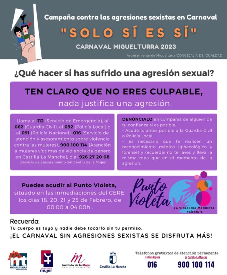 campana prevencion agresiones sexistas carnaval miguelturra 2023