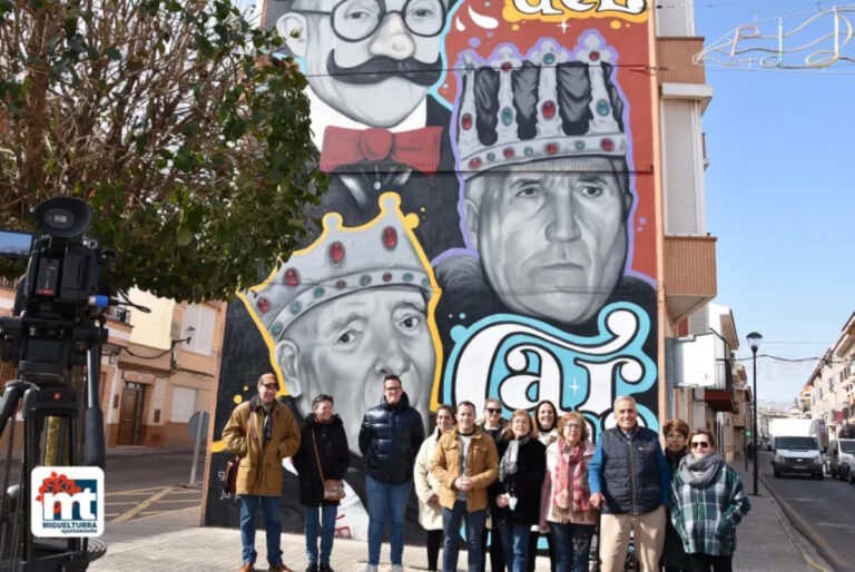 mural los reyes del carnaval en miguelturra