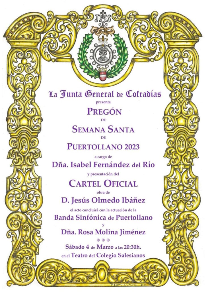 pregon y cartel semana santa puertollano 2023