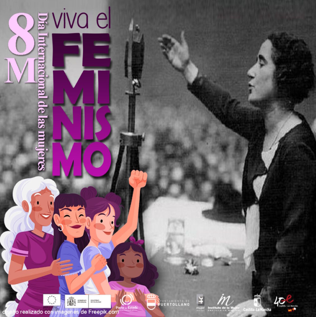 8M Día de la Mujer PUertollano homenaje Clara Campoamor