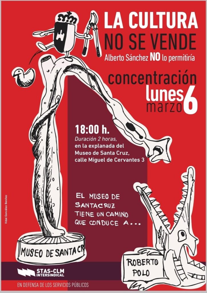 STAS se concentra este lunes en Toledo contra la cesión de la obra de Alberto Sánchez a Corpo, una colección privada