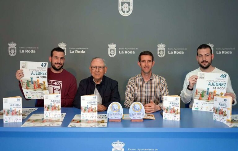 La Roda acogerá del 5 al 9 de abril el 49º Torneo Internacional de Ajedrez, "el más universal de su historia"