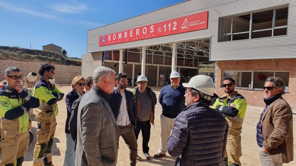 El parque de bomberos de Sacedón (Guadalajara) está ya al 70 por ciento de ejecución