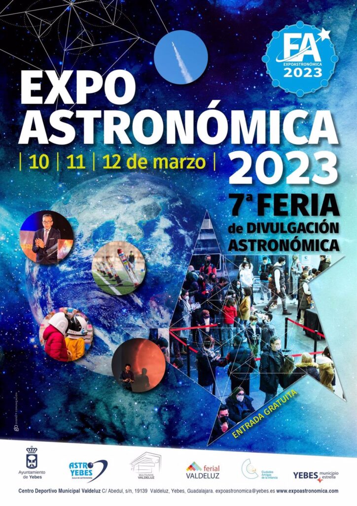 Expositores, talleres y conferencias se darán cita del 10 al 12 de marzo en Expoastronómica'23 en Yebes (Guadalajara)