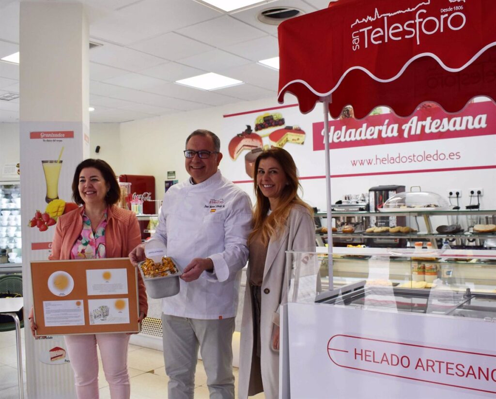 El obrador toledano San Telesforo versiona el 'Apple Strudel' en un helado con la Nuez de Nerpio como protagonista