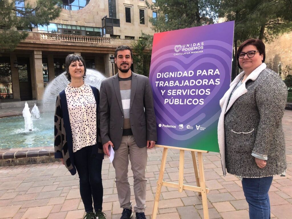 Unidas Podemos propone blindar "por ley" los servicios públicos de CLM y la recuperación de derechos de sus trabajadores