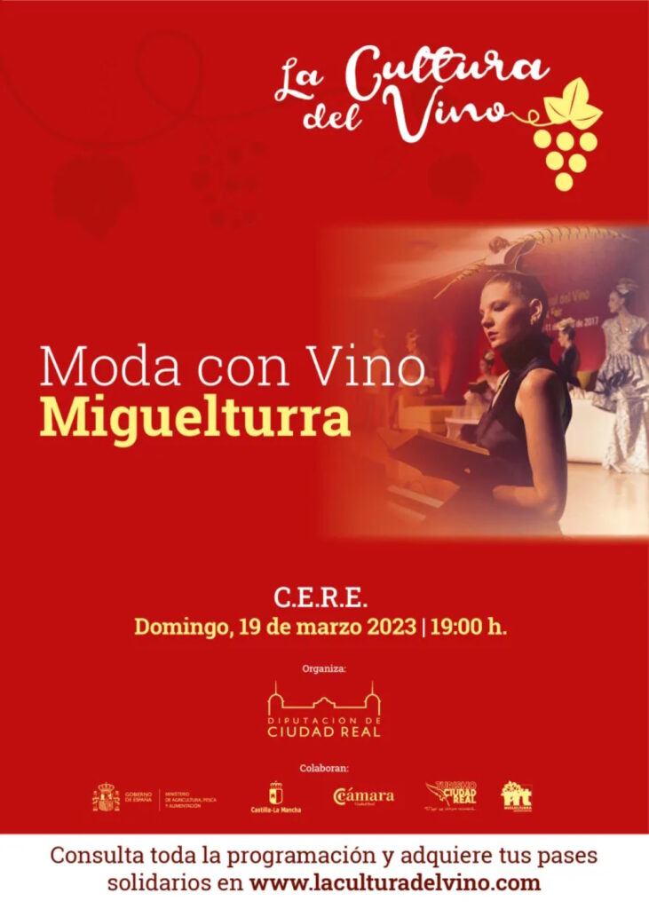 evento moda con vino cultura del vino en miguelturra
