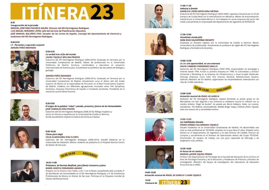 ITÍNERA23: Jornada de orientación académica, profesional y educativa en el IES Hermógenes Rodríguez 2
