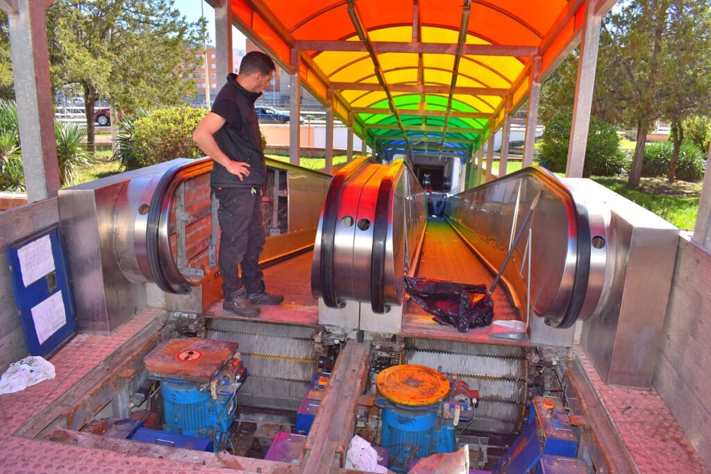 reparan rampa mecanica el carmen puertollano