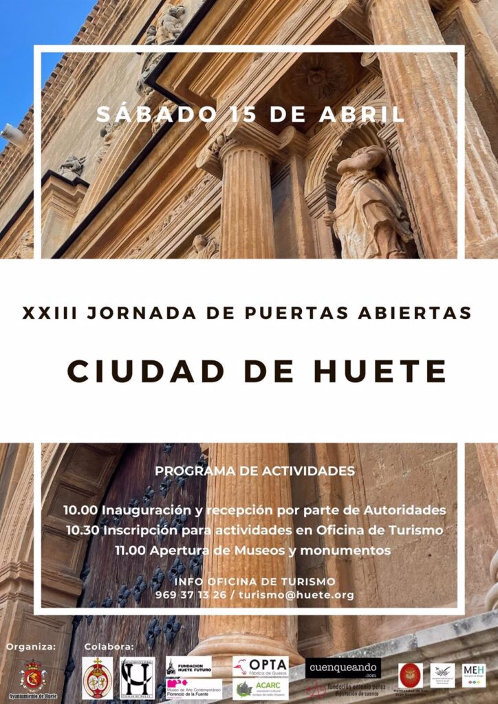 Huete abrirá gratuitamente sus monumentos y museos para los vistantes el 15 de abril en su Jornada de Puertas Abiertas