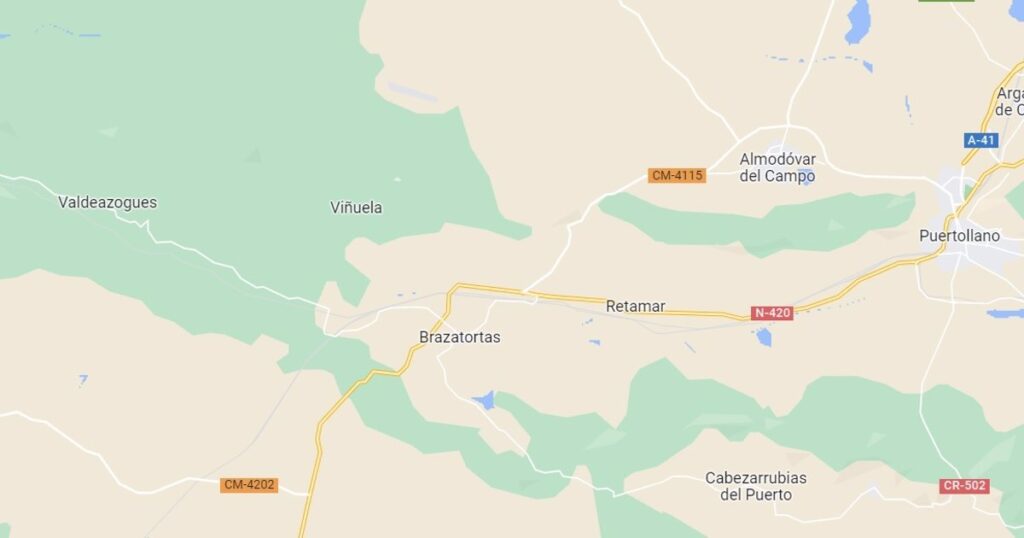 Fallece un motorista tras sufrir una salida de vía en la N-420 en Brazatortas (Ciudad Real)