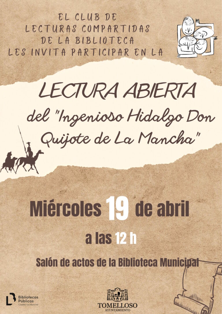 lectura abierta el quijote biblioteca de tomelloso