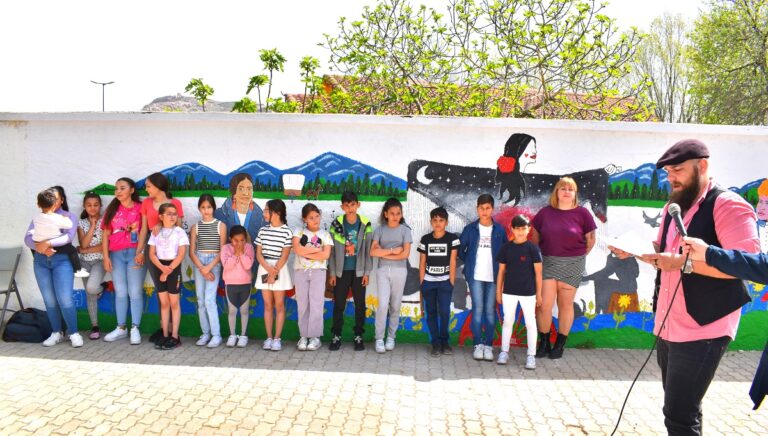 mural cultura historia pueblo gitano en puertollano